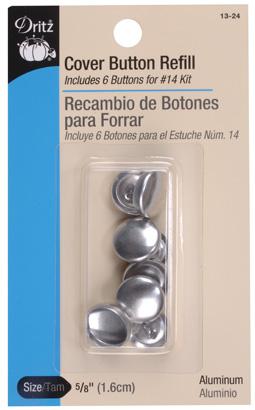 מילוי כפתורים לציפוי בבד - Refill Cover Button - Size 24
