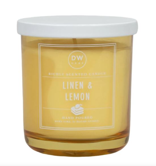 נר ריחני - Linen &amp; Lemon
