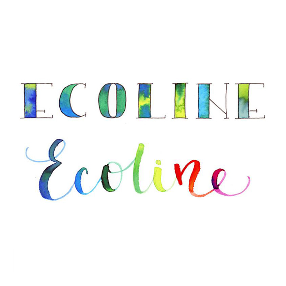 סט 5 טושים - Ecoline Brushpen Yellow