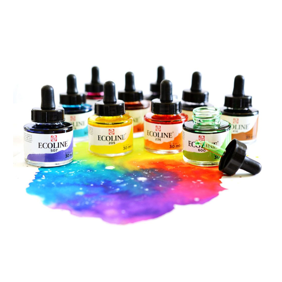 דיו נוזלי - Ecoline Ink 728 Warm Gray Light