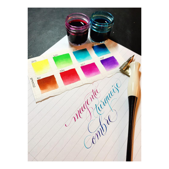 סט 10 דיו נוזלי - Ecoline Ink Colours