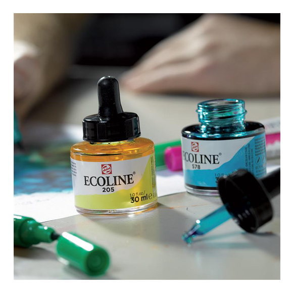 דיו נוזלי - Ecoline Ink 728 Warm Gray Light