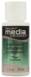 DecoArt Media Fluid Acrylic Paint - Green Interference