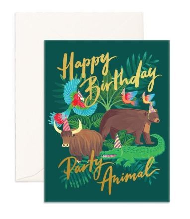 כרטיס ברכה- Party Animal Greeting Card
