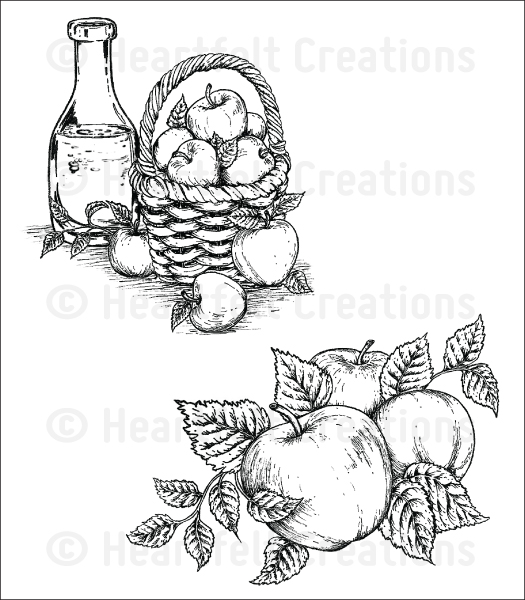 Apple Harvest Cling Stamp Set