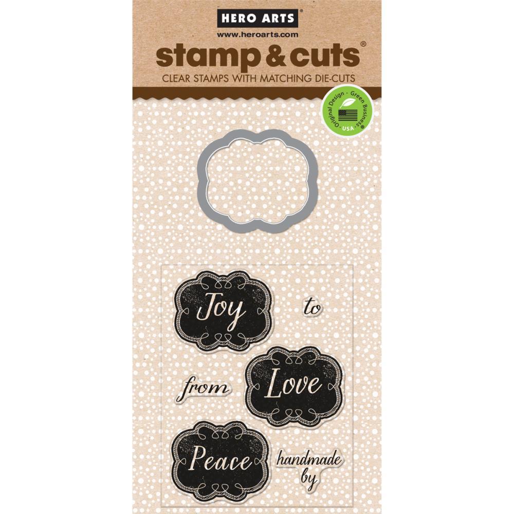 חותמות סיליקון ותבנית חיתוך - Small Joy Tags