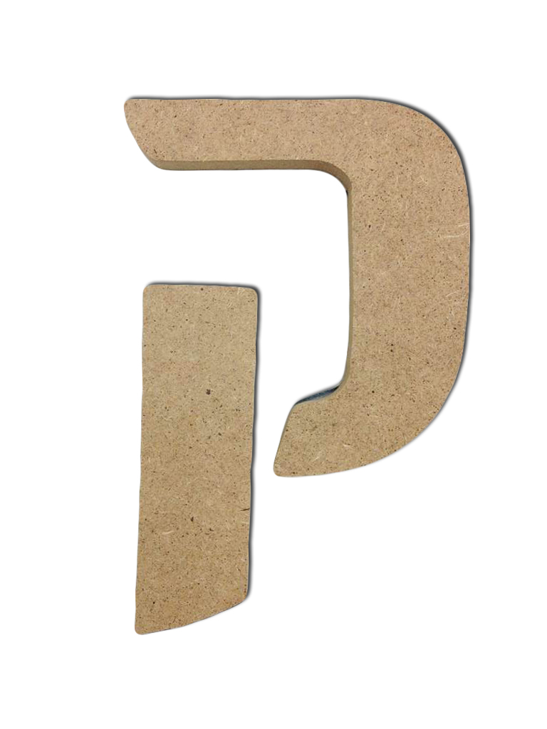 אותיות עץ לעיצוב עצמי - האות 'ק' דפוס