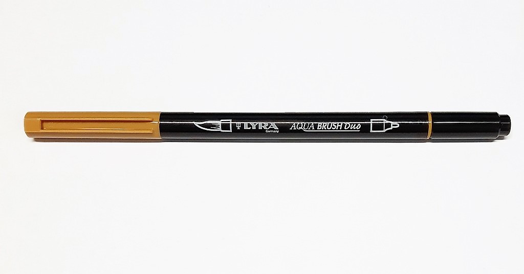 טוש על בסיס מים דו צדדי- brown ochre