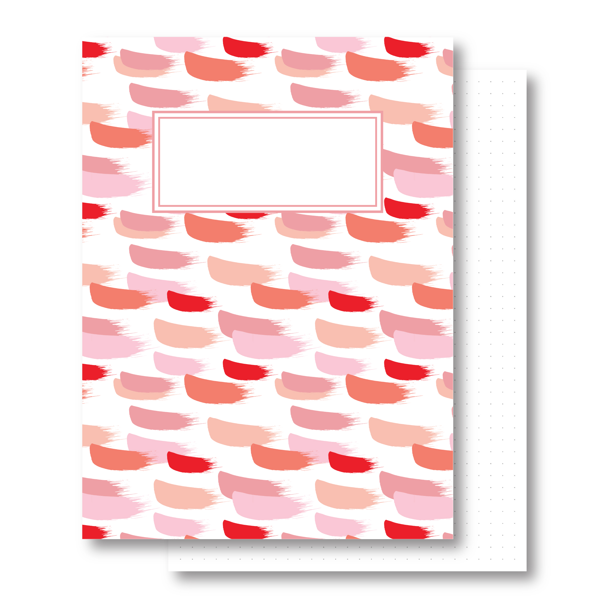 מחברת כריכה קשה - Lipstick - דפים מנוקדים