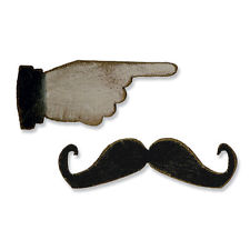 סט תבניות חיתוך - Mini Mustache Pointed Finger