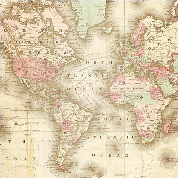 753 World Maps - האוקיינוס האטלנטי