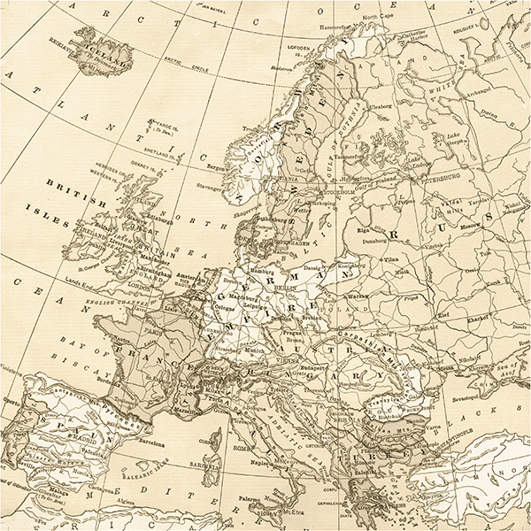 752 World Maps - אירופה