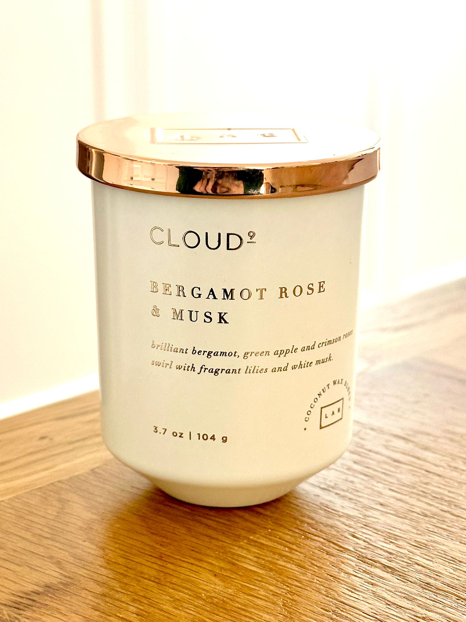 נר מיני - Bergamot Rose &amp; Musk
