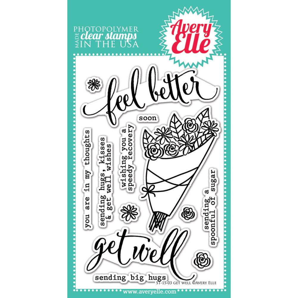 חותמות סיליקון - Clear Stamp Set - Get Well