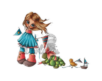 Saturated Canary Collection Cling Stamp - Parade