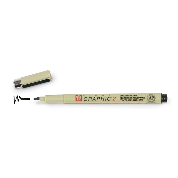 Sakura Pigma Graphic Drawing Pen No 2 - Black