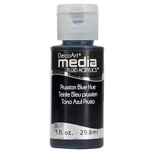 DecoArt Media Fluid Acrylic Paint - Prussian Blue Hue