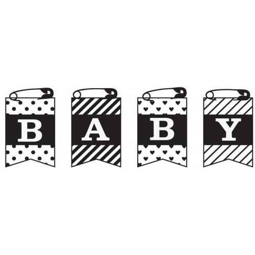 חותמת עץ - Baby Banner