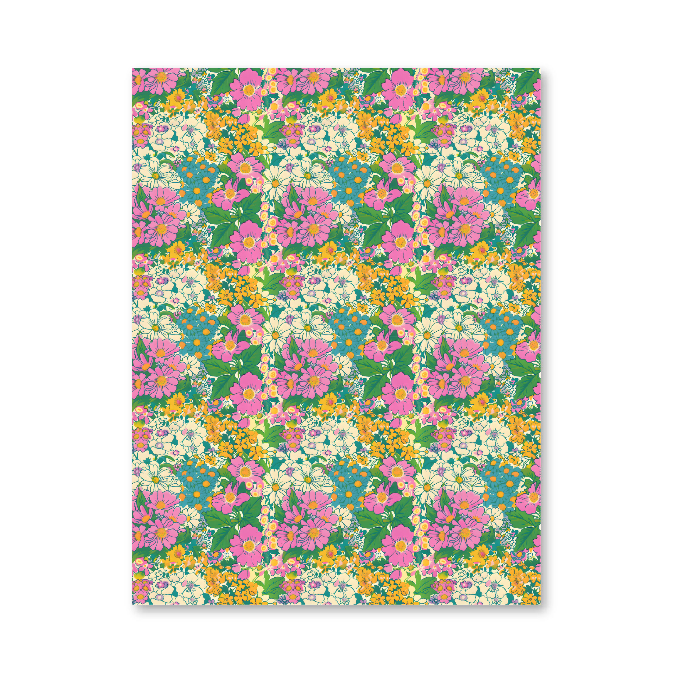 מארז דפי קארדסטוק 8" * 6" - Retro Flowers