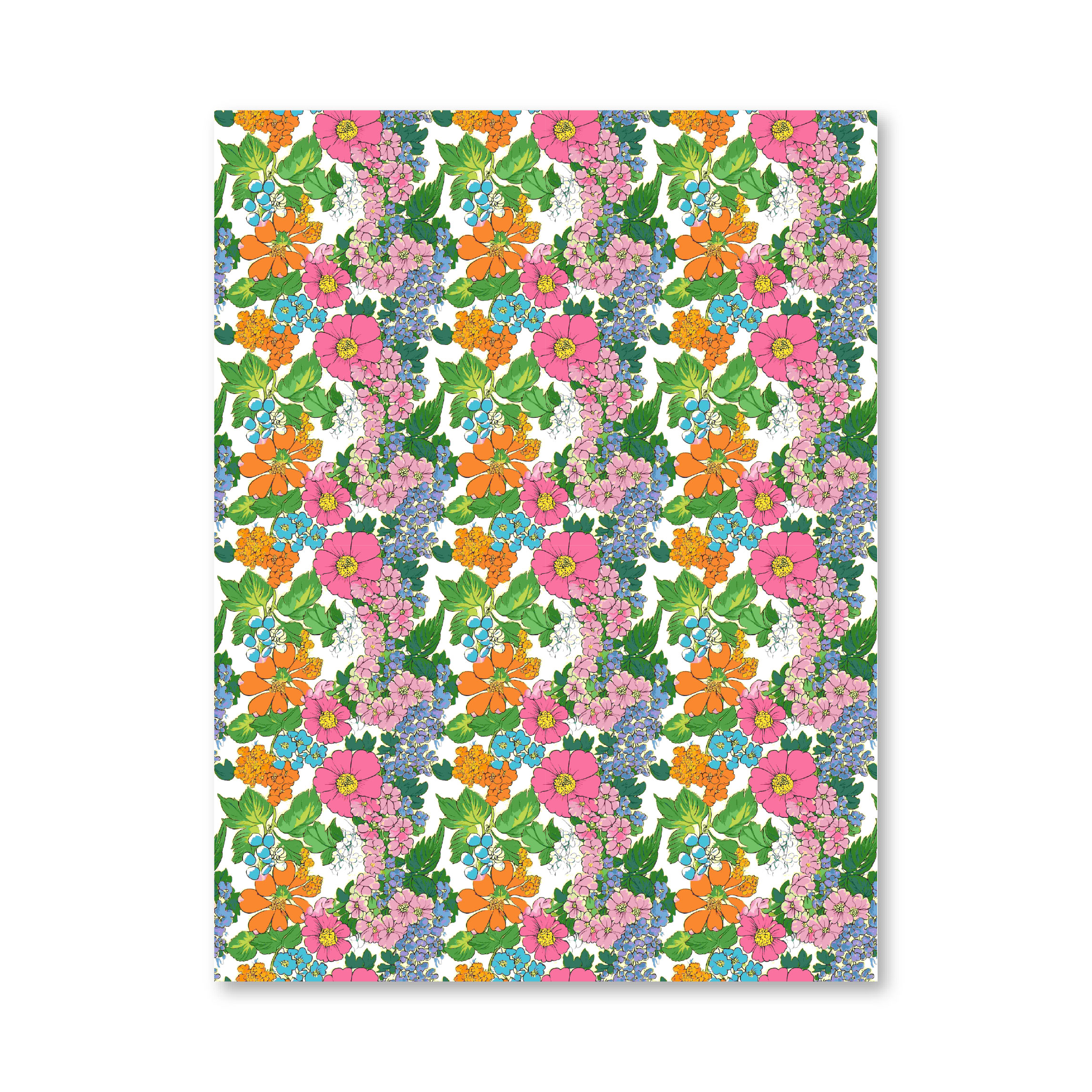 מארז דפי קארדסטוק 8" * 6" - Retro Flowers