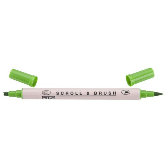 Zig Scroll &amp; Brush Marker - Spring Green 047