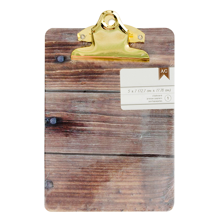 נתנאלה Mini Clipboard 5X7 Woodgrain