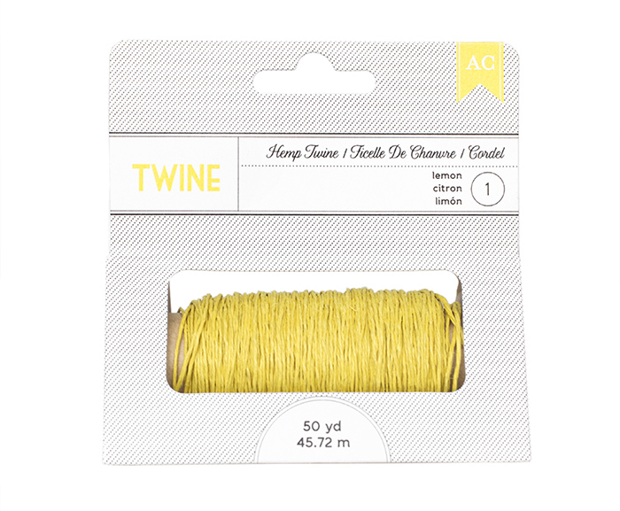Hemp Twine - Lemon