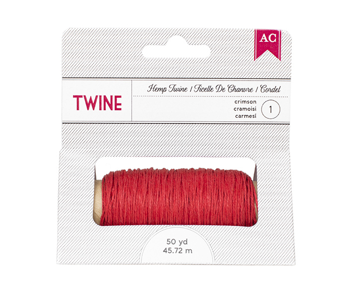 Hemp Twine - Crimson