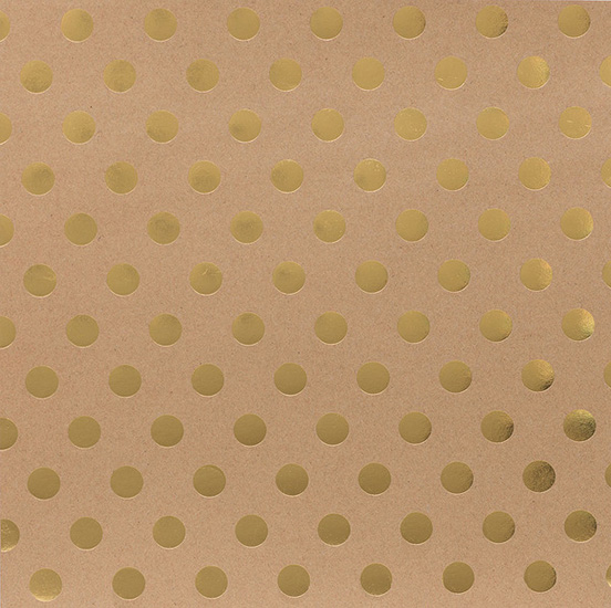 1085 - DIY Shop 2 - Kraft Paper - Gold Foil Dot