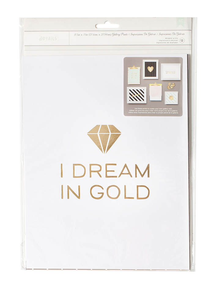 Gallery Wall Packs - I Dream In Gold