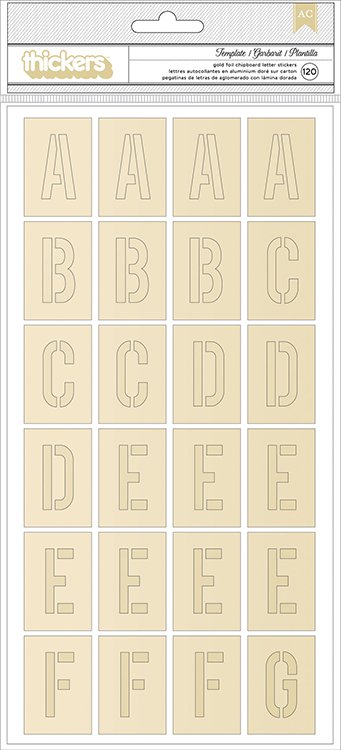 Chasing Dreams Collection Thickers - Foil Chipboard - Template