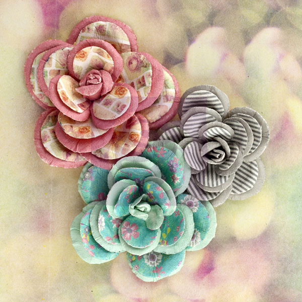 Paper Flowers - Hello Pastel Large Flowers