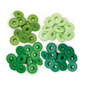 ניטים ירוקים - Eyelets - Wide - Green