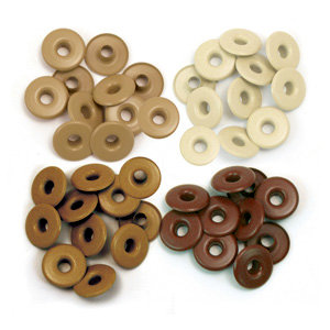 ניטים חומים - Eyelets - Wide - Brown
