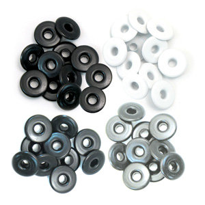 ניטים אפורים - Eyelets - Wide - Gray