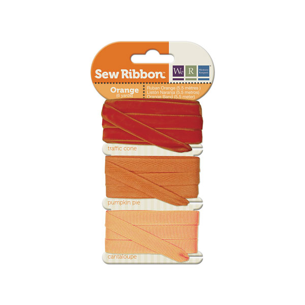 מארז סרטי בד - Sew Ribbon - Ribbon Set Orange