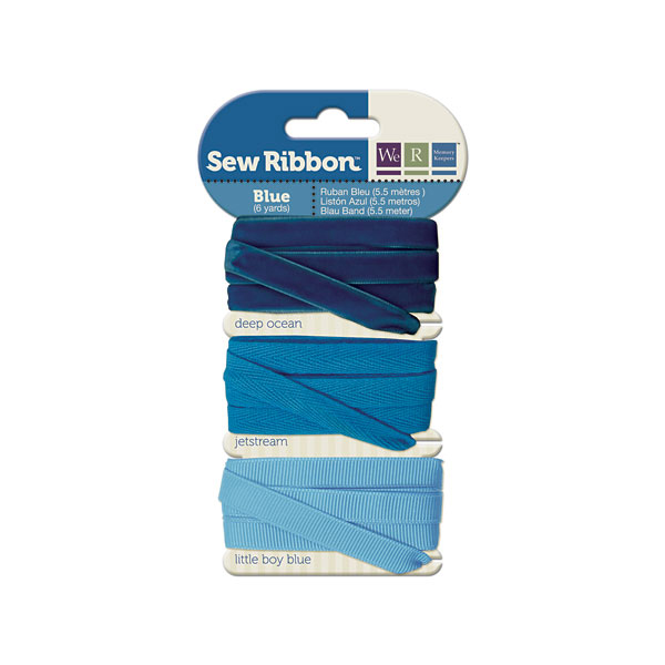 מארז סרטי בד - Sew Ribbon - Ribbon Set Blue