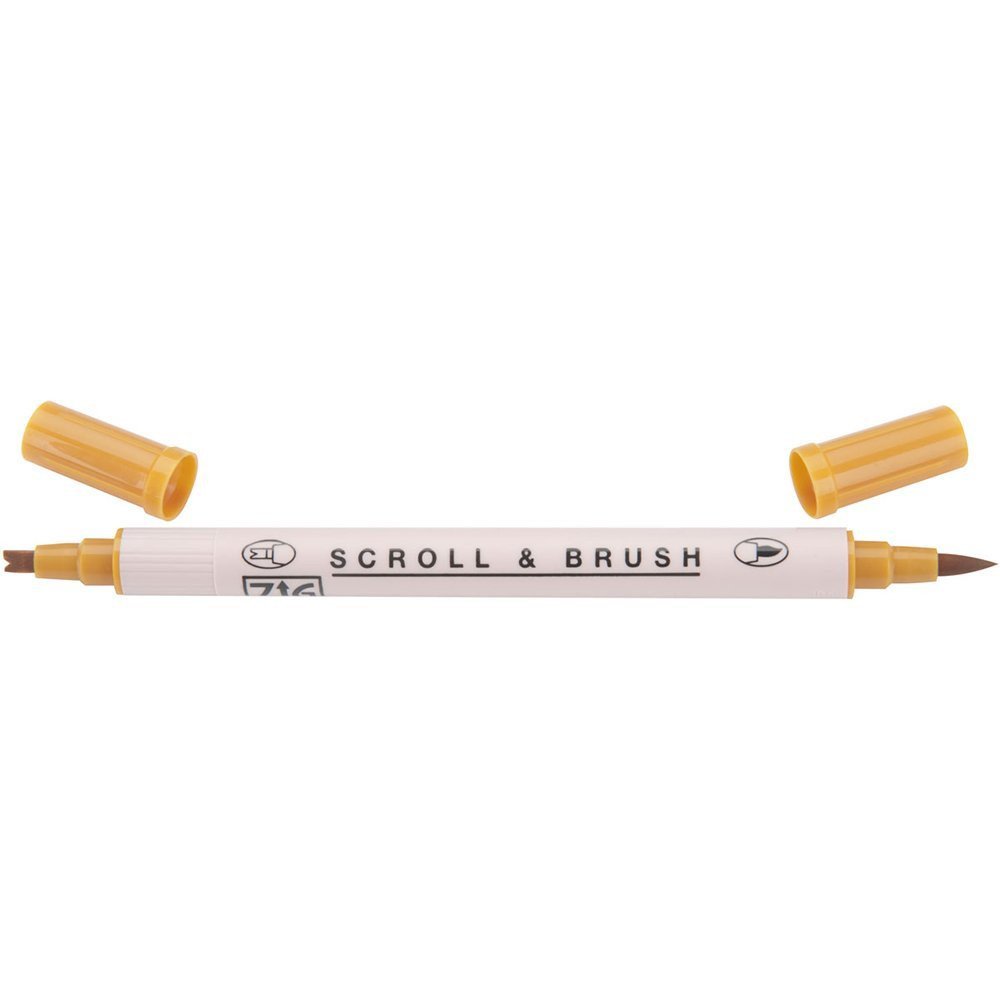 Zig Scroll & Brush Marker - Wheat 061