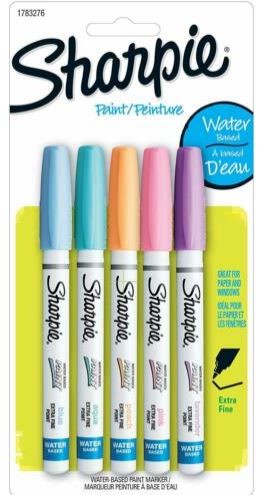 סט של 5 טושים Sharpie Extra Fine Paint Markers