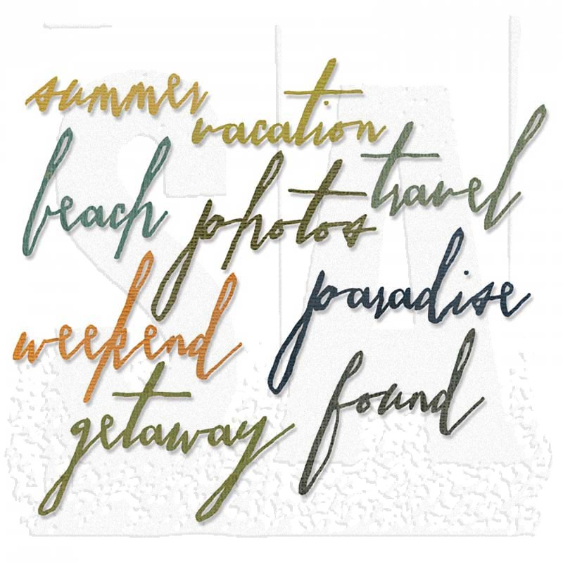 סט תבניות חיתוך - Thinlits Die Set - Handwritten Vacation