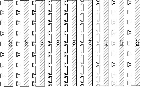 מארז עשרה סרגלים דביקים תוספות למחברות ספירלה