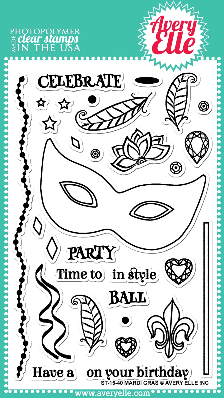 חותמות סיליקון - Mardi Gras Clear Stamps