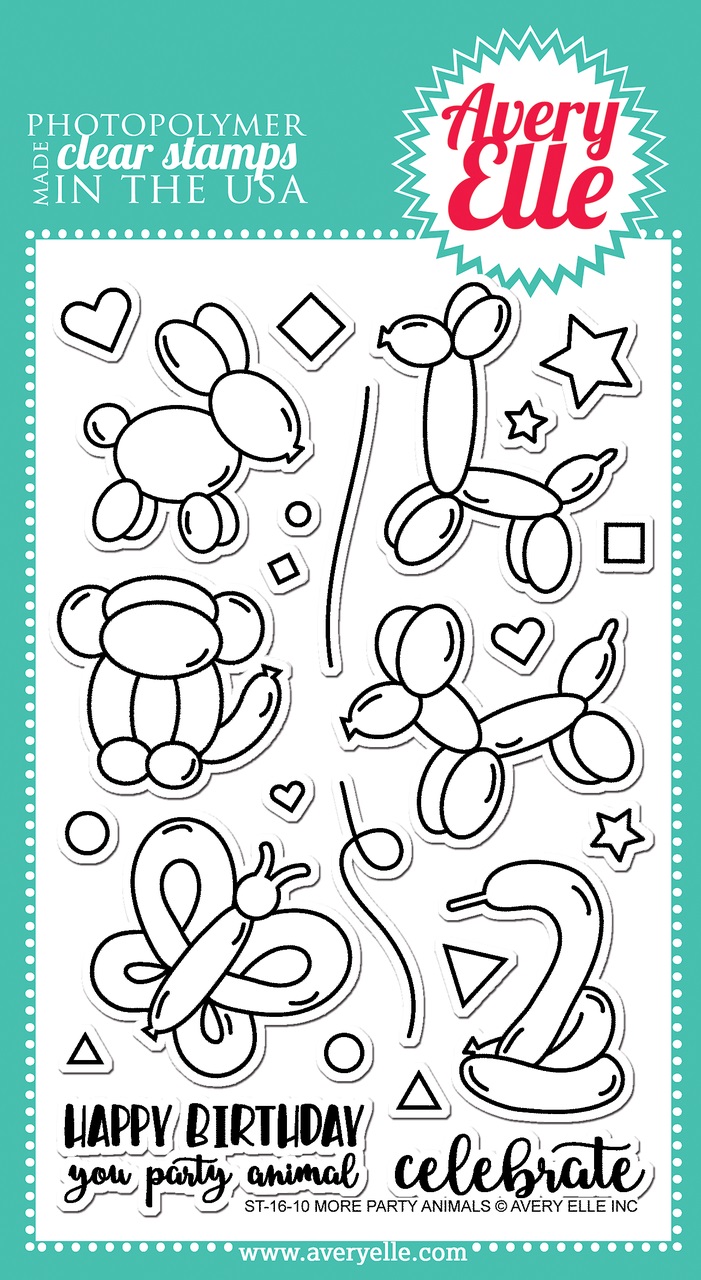 חותמות סיליקון - More Party Animals Clear Stamps