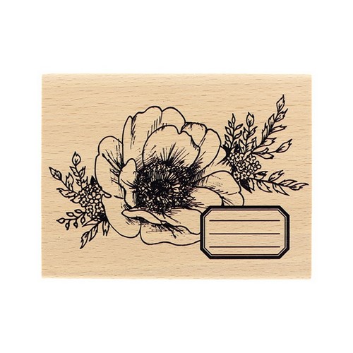 חותמת עץ - Fleur Journaling