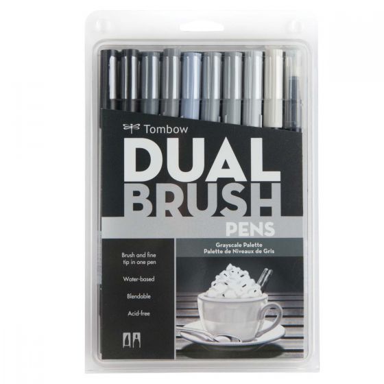 סט טושיםDUAL BRUSH-GRAYSCALE