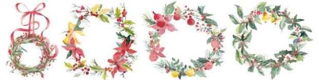 וואשי טיייפ רחב כריסטמס - זרים