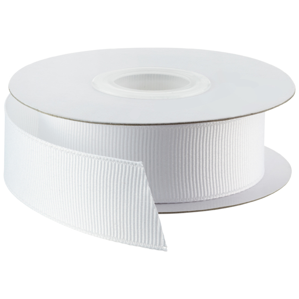282 - סרט 1.5 ס"מ Grosgrain - לבן