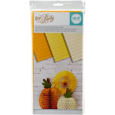 DIY Party Honeycomb Pads - Large Sunrise