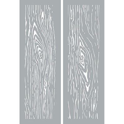 Americana Decor Stencils 6&quot;x18&quot; - Woodgrain