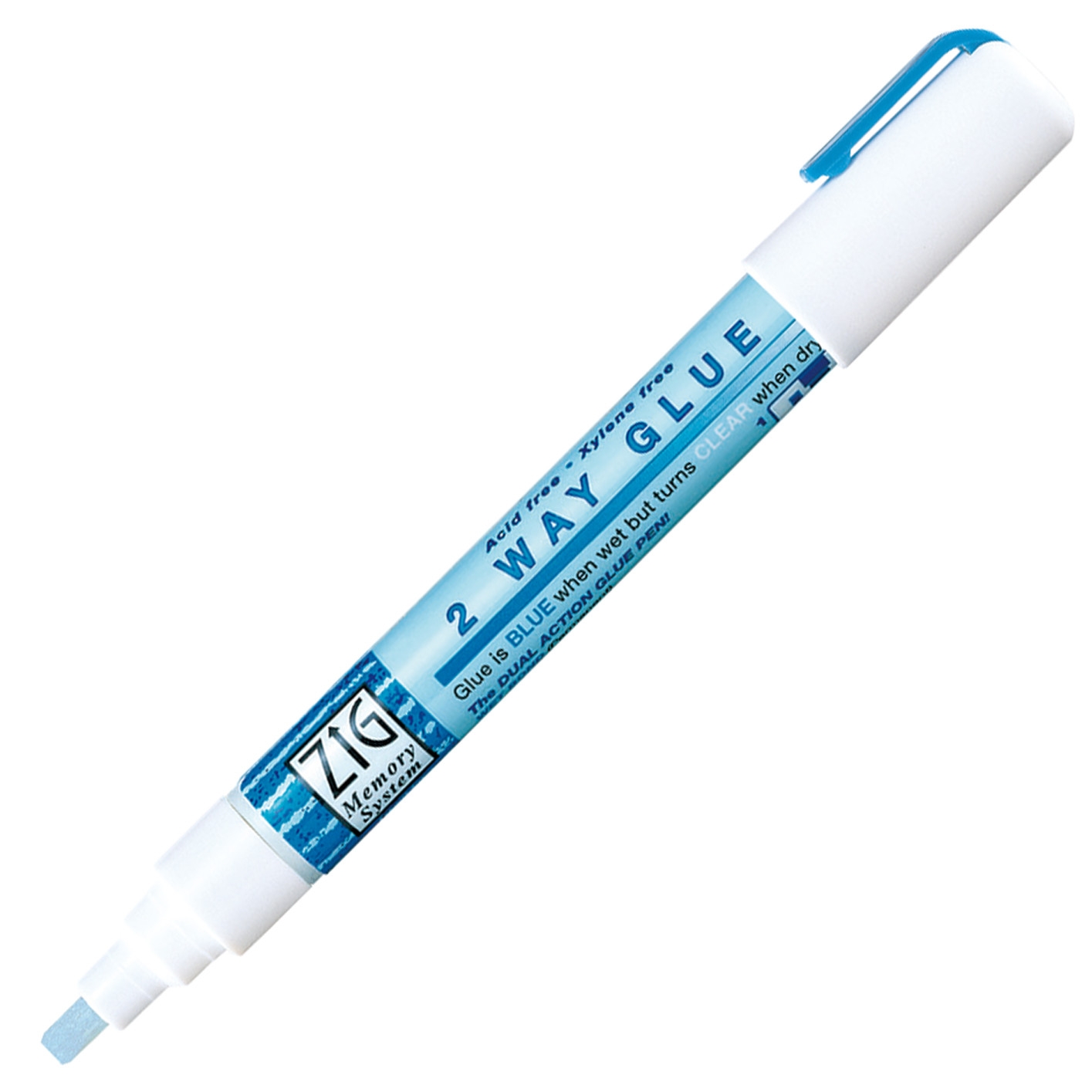 עט דבק 4 מ&quot;מ - Zig 2 Way Glue Pen - Chisel